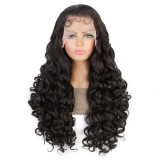 New foreign trade model lace front synthetic fiber large curly wig 13*6 Lace front wigs loose cur