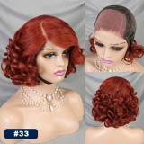 Body Wave Short Bob Wigs Human Hair 4x4 Bob Wig Lace Front H