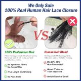 Wig made of real human hair, 6x6 lace hairpiece, straight hair, cross-border wholesale, celebrity style long straight real hair