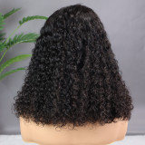 12A Double Draw 300% Density Pixie Curly Human Hair Wig