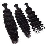 Deep wave real hair dreadlocks, Boho braids, wigs made of 100% human hair, hair bundles, human hair