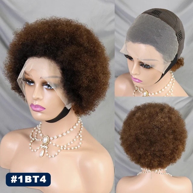 [13X4]Curly Wigs Human Hair Lace Frontal Wig Glueless