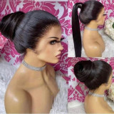 360 lace huamn hair wig straight water curly body wave