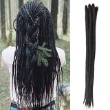 Real human hair dreadlock wig, 0.6cm at the top and 0.4cm at the bottom, Cosplay Dreadlock human hair