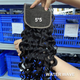 European and American cross-border human hair wigs 5*5 HD lace closure human hair wigs