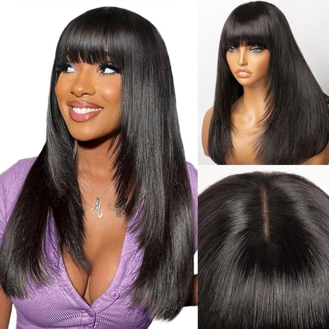European and American wigs made of real human hair, Bob style, 2x4 lace, layered, with snap-on clips, net and smooth cut, cross-border wholesale