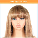 Ombre 4P27 bob straight Human Hair Wig, European and American style, real human hair short wig