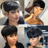 Brazilian Human hair Short Cut Wig Full density Wigs