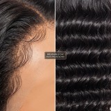 Deep wave lace front wigs human hair