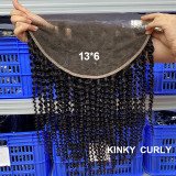 13*6 HD Transparent Lace Human Hair Frontal Closure