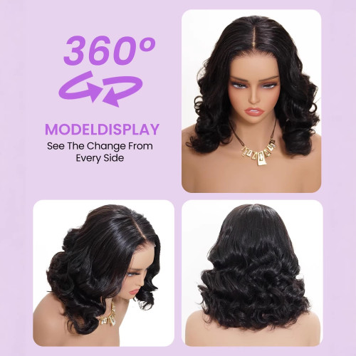 Bouncy Vetinam quality 20 inches 5by5 300g human hair wigs cross-border