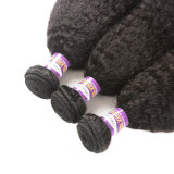 9ABrazilianVirginHumanHairYakiKinkyStraightHair Real Hair European and American Brand