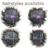 Men's Hair Patch Toupee Set Top Hair Patch Forehead Baldness Hair Patch Hair Extension Flip Cover Wig Real Hair Men's Hair Block