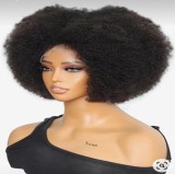 Brazilian Afro Wig 100% Human Hair 13*4 Big lace Fratal wig