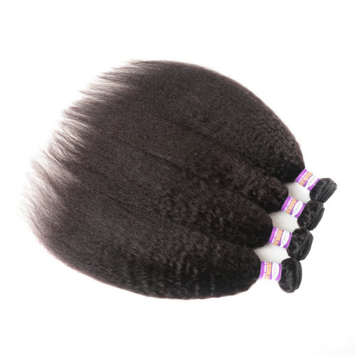 9ABrazilianVirginHumanHairYakiKinkyStraightHair Real Hair European and American Brand