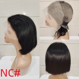 13*4frontal 7inch straight Bob 100%human hair