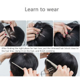 Men's Hair Patch Toupee Set Top Hair Patch Forehead Baldness Hair Patch Hair Extension Flip Cover Wig Real Hair Men's Hair Block