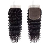 Wig made of real human hair, 4x4 lace hairpiece, deep water curly, cross-border wholesale, celebrity style