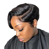 New Style 12A Pixie with Ear-to-Ear T lace 100% Human Hair