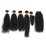 Human hair smooth hair extensions, natural color wigs, human hair bundles, curly human hair extensions