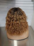 12AVietnamese hair HighlightWater curlyPiano fringebangs wig