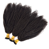 Manufacturer's in-stock real hair wigs, crystal thread hair extensions, i-tip human hair wigs, cross-border wigs