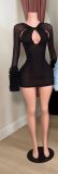 Y300845 European and American cross-border fashion women's sexy mesh dress