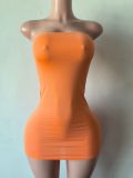 Y300968 Pure Desire Hot Girl Strapless Slim-Fit Short Dress