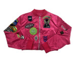 FC1293 European and American cross-border ins trendy brand autumn and winter new long-sleeve embroidered decorative patch women's jacket baseball jacket
