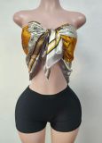Y300337 European and American cross-border fashion women's printed sexy outfit