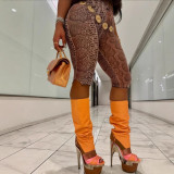 1327 Animal Print Leggings Elastic animal print leggings