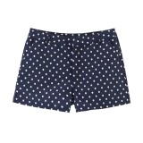 New European and American cross-border fashion stylish stand-collar polka dot seersucker jacket and shorts set for women
