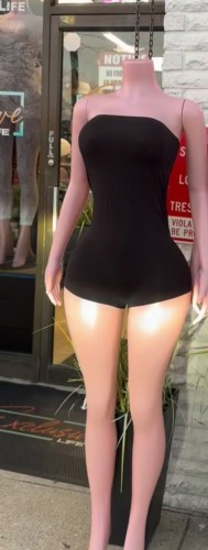 Y30046 European and American cross-border fashion women's strapless sexy jumpsuit shorts