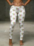 FC1440 Cross-Border European and American Carnival Sexy Fashion Printed Tight Elastic Women's Fashion Leggings