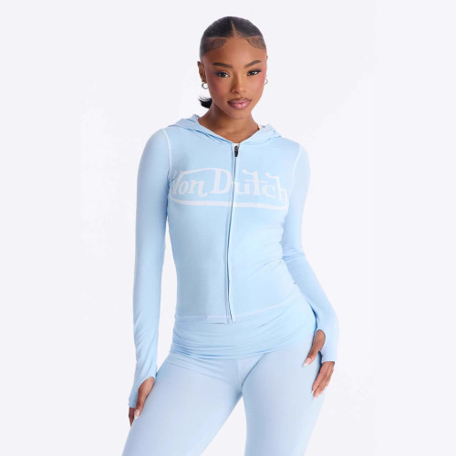 Cross-border European and American new fashion sports slim-fit printed letter long-sleeve jacket and tight-fitting pants women's outfit