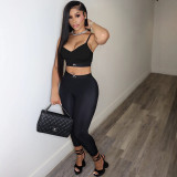 1353 Moon Print Tank Top and Pants Set