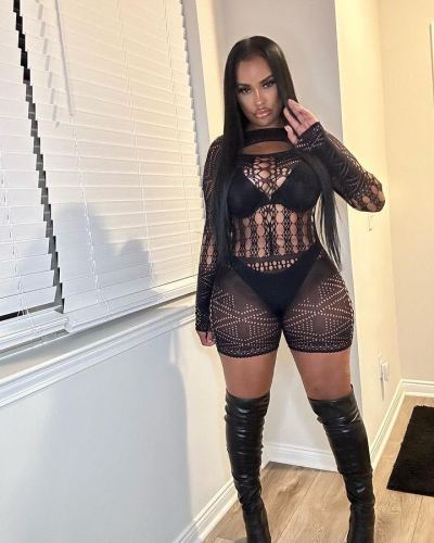Y0367 European and American cross-border fashion women's clothing, mesh sexy jumpsuit