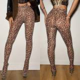 Y500600 European and American cross-border women's high-waisted butt-lifting camouflage leopard print yoga pants, sports pants, leggings for women