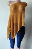 Y300878 Irregular Design Cape Shawl for Women, Loose and Casual Thin Sweater Set for Spring and Summer
