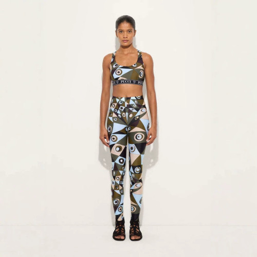 FC1465 European and American cross-border sexy hot girl tight-fitting geometric pattern tank top casual long pants fashion suit women's clothing