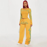 1427Fashion Print Pants Set, new autumn and winter fashion two-piece pants set