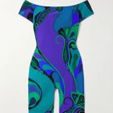 FC1364 European and American cross-border sexy hot girl printed strapless one-piece shorts