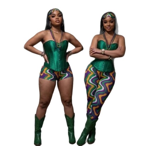 FC1440 Cross-Border European and American Carnival Sexy Fashion Printed Tight Elastic Women's Fashion Leggings