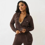 1433 Outdoor Casual Sexy Letter Embroidered Fashion Set