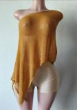 Y300878 Irregular Design Cape Shawl for Women, Loose and Casual Thin Sweater Set for Spring and Summer