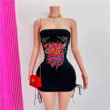 1351 Bodycon Mini Dress Sexy Hot Girl Bodycon Short Dress Fashionable and Sexy
