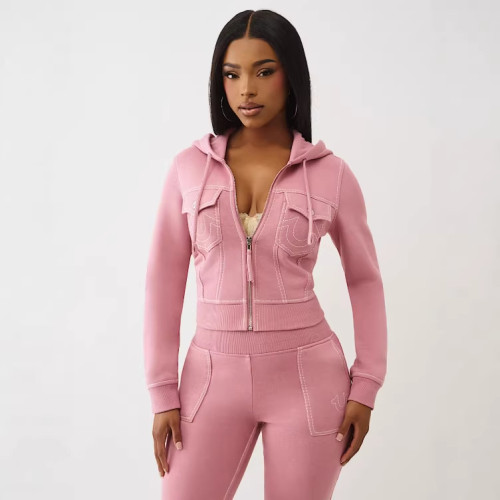 FC1433 European and American cross-border bestseller outdoor casual sexy hot girl letter embroidery fashion women's outfit
