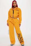 FC1443 European and American cross-border cardigan sweatshirt drawstring sweatpants street dance high-waisted versatile casual fashion women's outfit