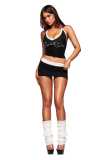 Cross-border European and American spring/summer new fashion sports camisole bra with printed lettering and skirt-pants two-piece set