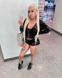 1388 Sexy Streetwear Set Sexy Hot Girl Street Hip-Hop Fashion Outfit